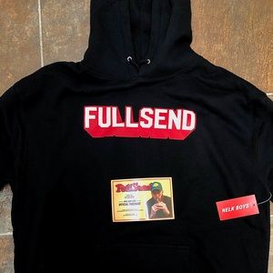 Full Send- Nelk Boys- Black 3D Full Send Hoodie-XL